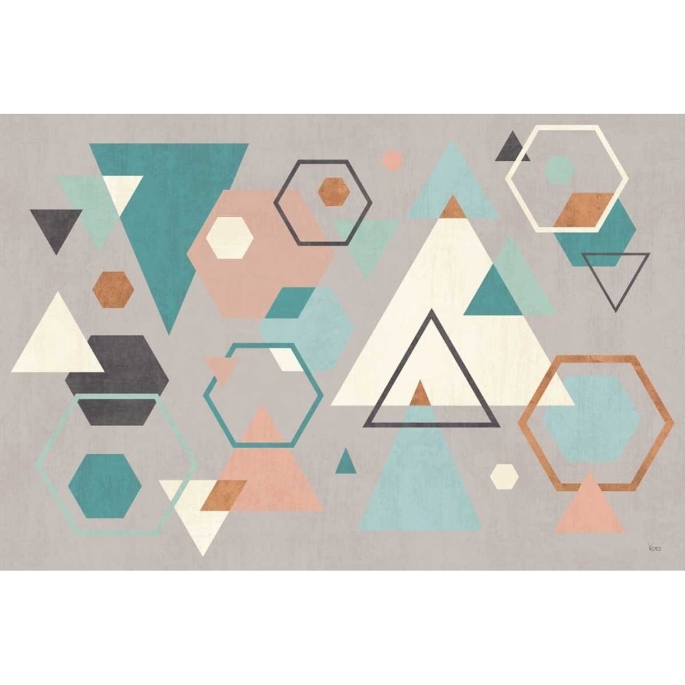 Abstract Geo I Gray Poster Print by Veronique Charron-VARPDX34849HR Image 1