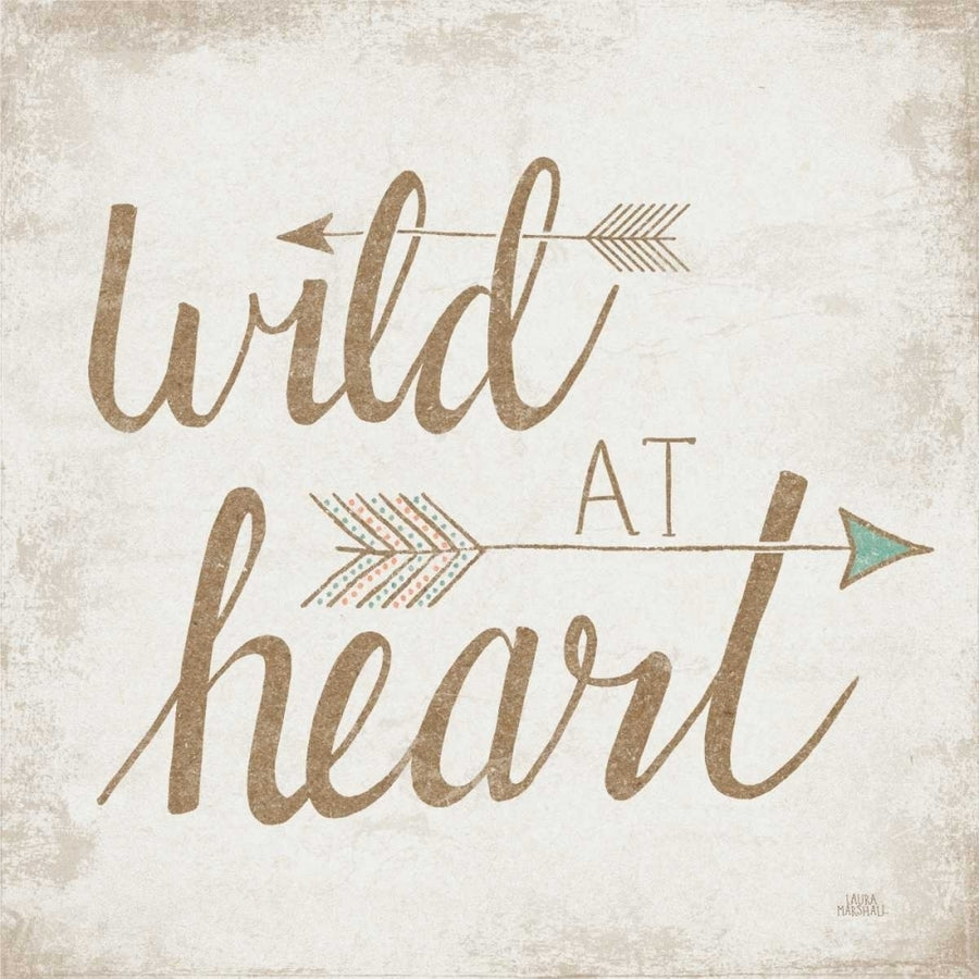 Wild at Heart Beige Poster Print by Laura Marshall-VARPDX35062 Image 1