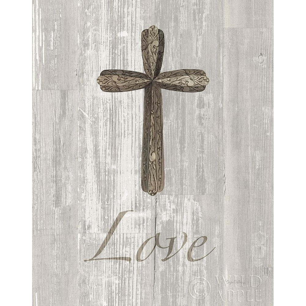 Words For Worship Love On Wood Poster Print by Elyse DeNeige-VARPDX35119 Image 1