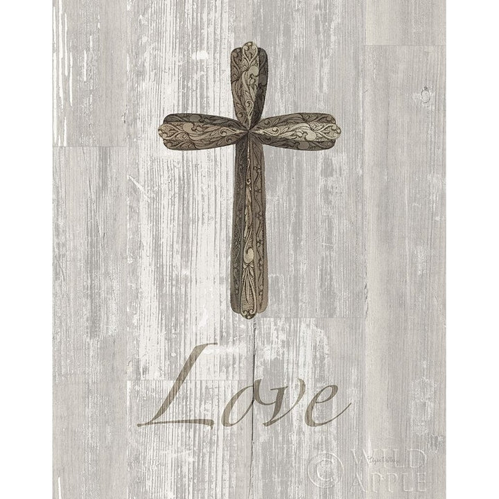 Words For Worship Love On Wood Poster Print by Elyse DeNeige-VARPDX35119 Image 1