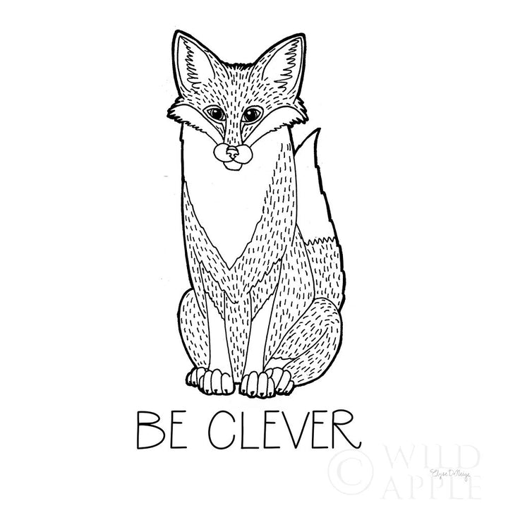 Color The Forest Iv Be Clever Poster Print by Elyse DeNeige-VARPDX35147 Image 1