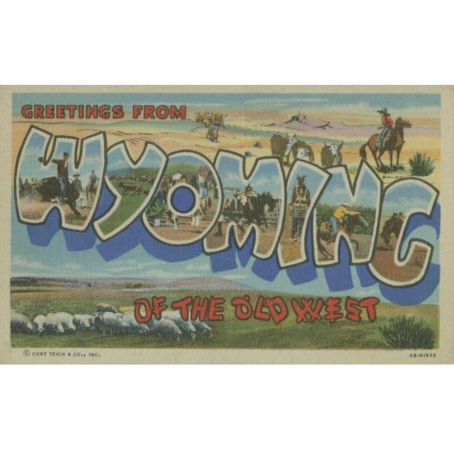 Greetings from Wyoming Poster Print - Unknown-VARPDX35385D Image 1