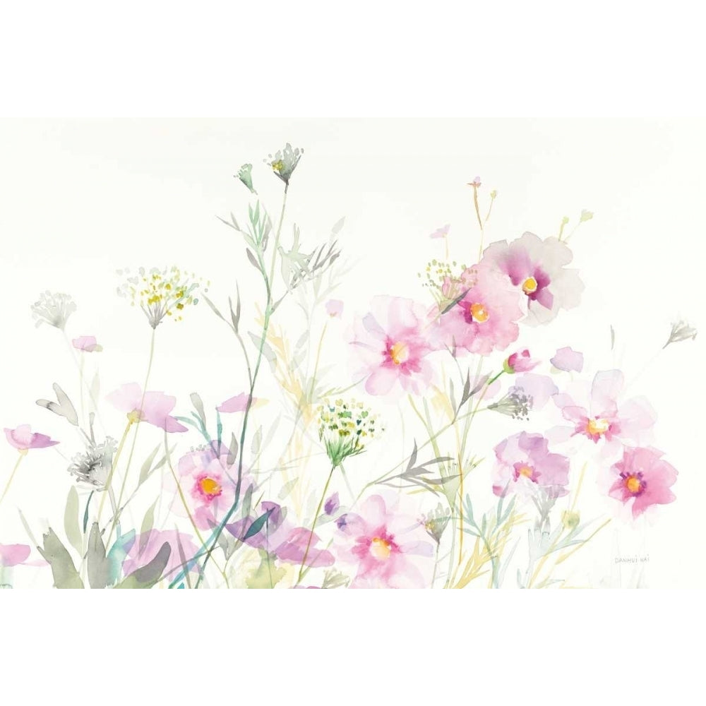 Queen Annes Lace and Cosmos on White Poster Print by Danhui Nai-VARPDX35409 Image 1