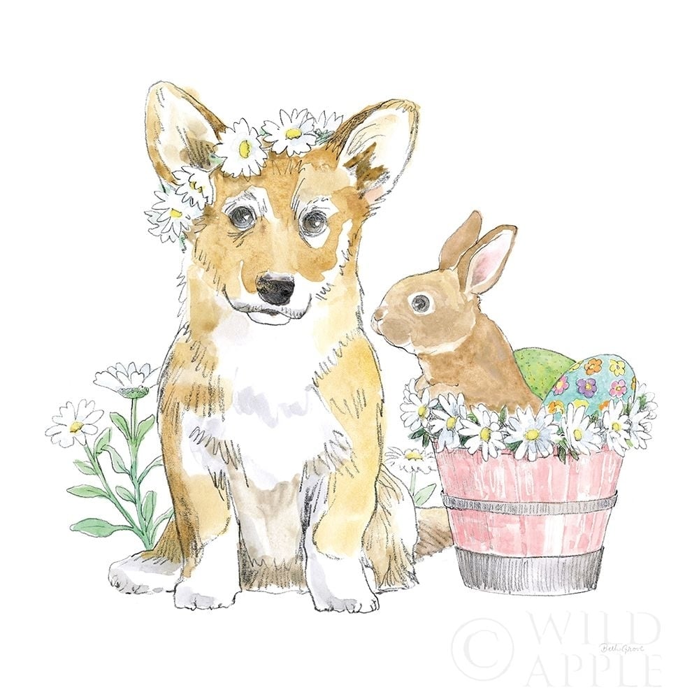 Easter Pups I Poster Print by Beth Grove-VARPDX35914 Image 2