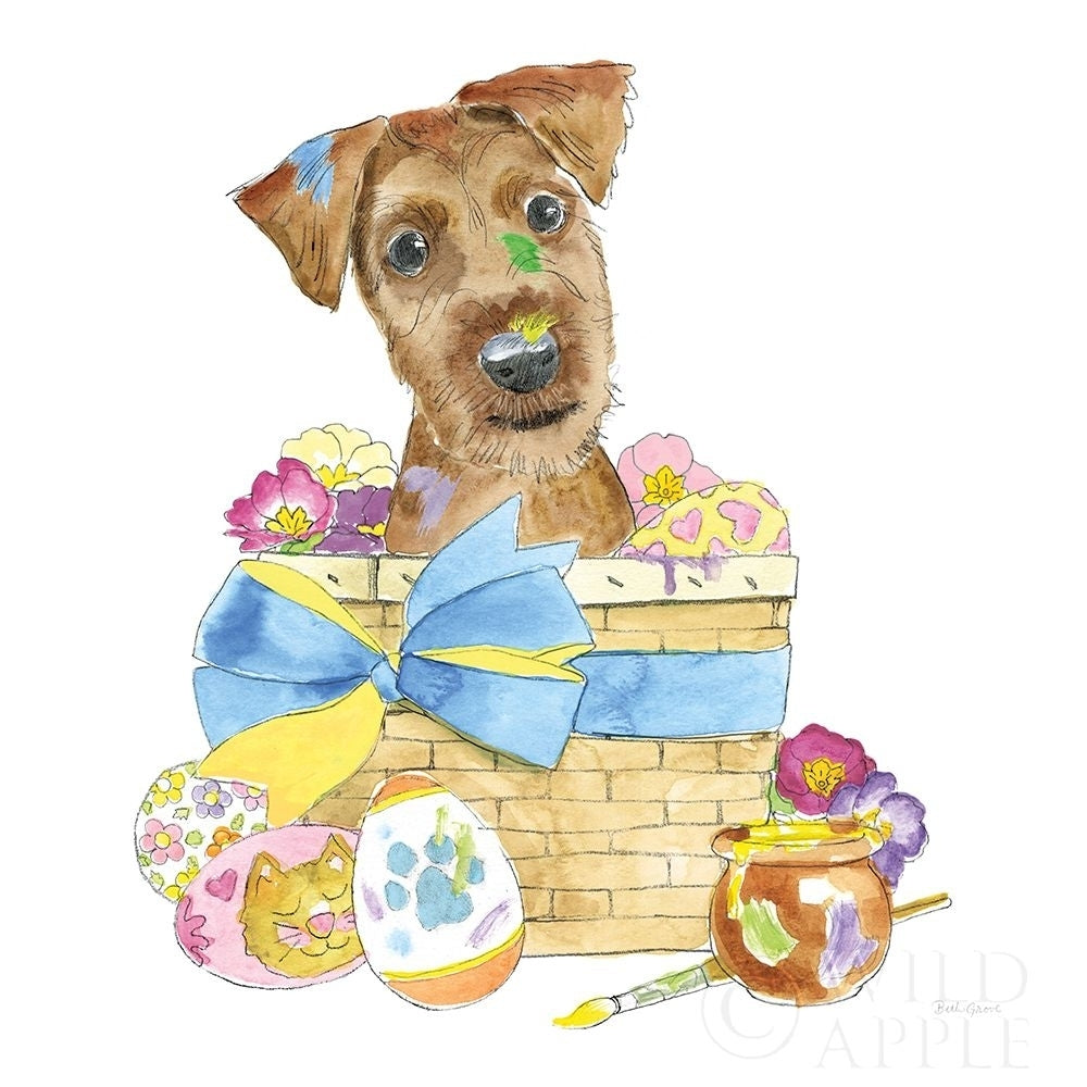 Easter Pups Iii Poster Print by Beth Grove-VARPDX35916 Image 2