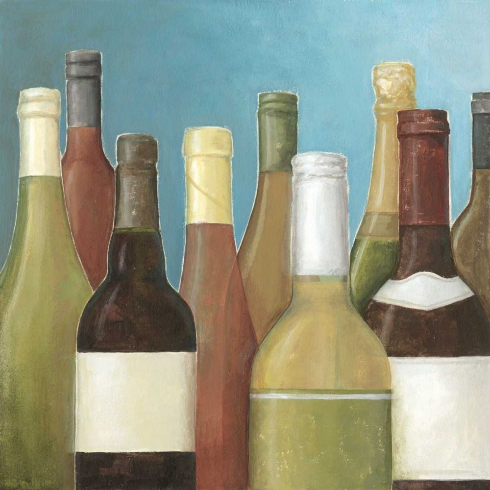 Wine Bottles I Poster Print - Megan Meagher-VARPDX35933D Image 1