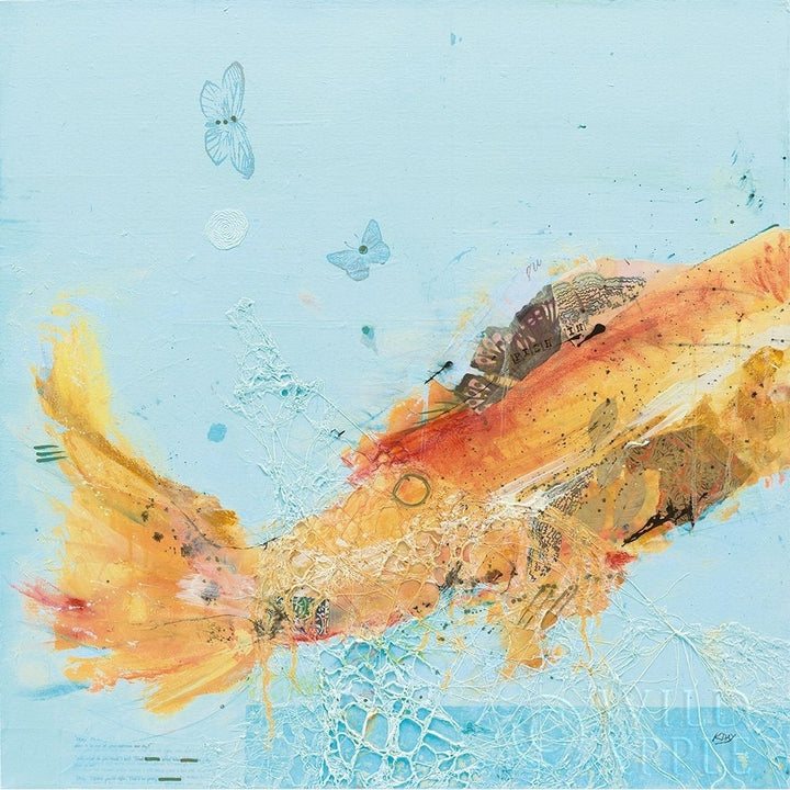 Fish In The Sea I Aqua Poster Print by Kellie Day-VARPDX36057 Image 2