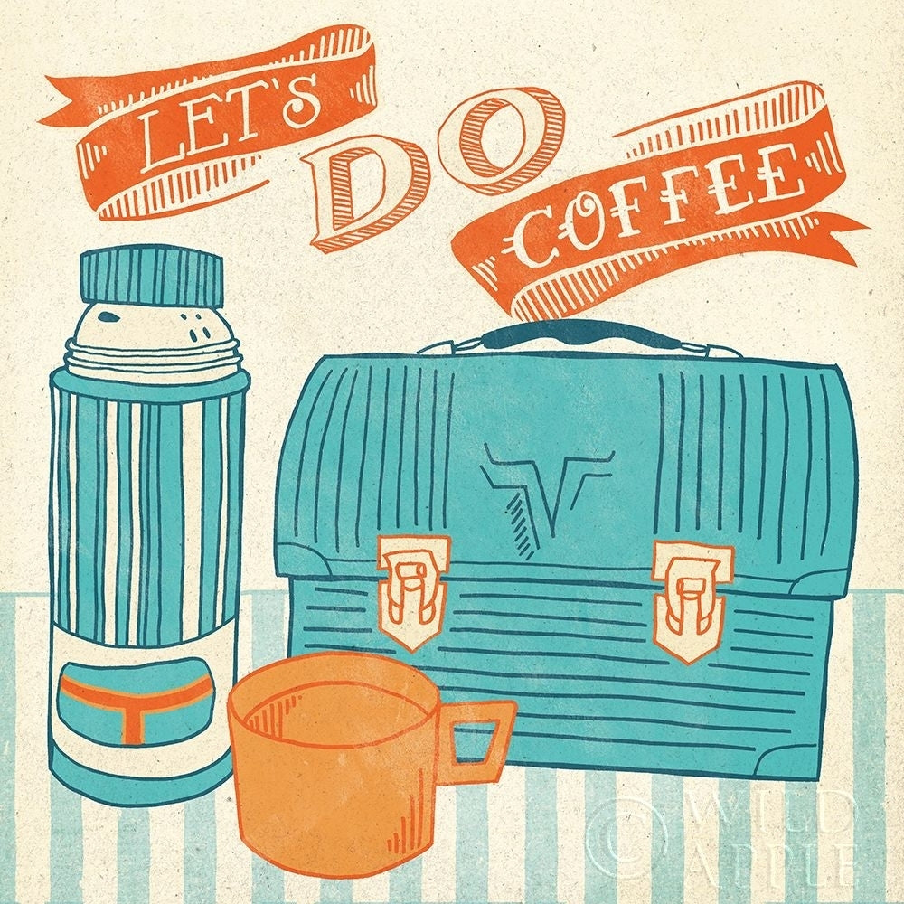 Lets Do Coffee Orange Poster Print by Mary Urban-VARPDX36499 Image 1