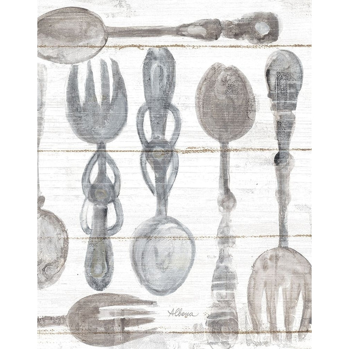 Spoons And Forks Iii Neutral Poster Print by Albena Hristova-VARPDX36812 Image 2