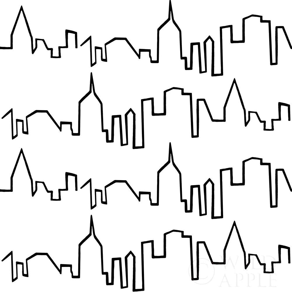 Ny Chic Skyline Black On White Poster Print by Marco Fabiano-VARPDX36855 Image 2