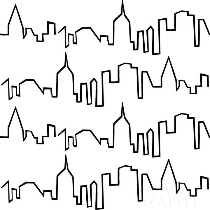 Ny Chic Skyline Black On White Poster Print by Marco Fabiano-VARPDX36855 Image 2