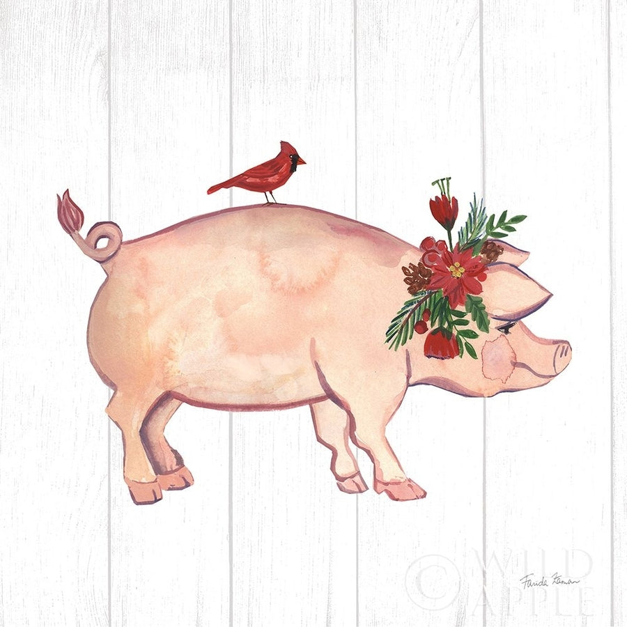 Holiday Farm Animals I Poster Print by Farida Zaman-VARPDX37033 Image 1