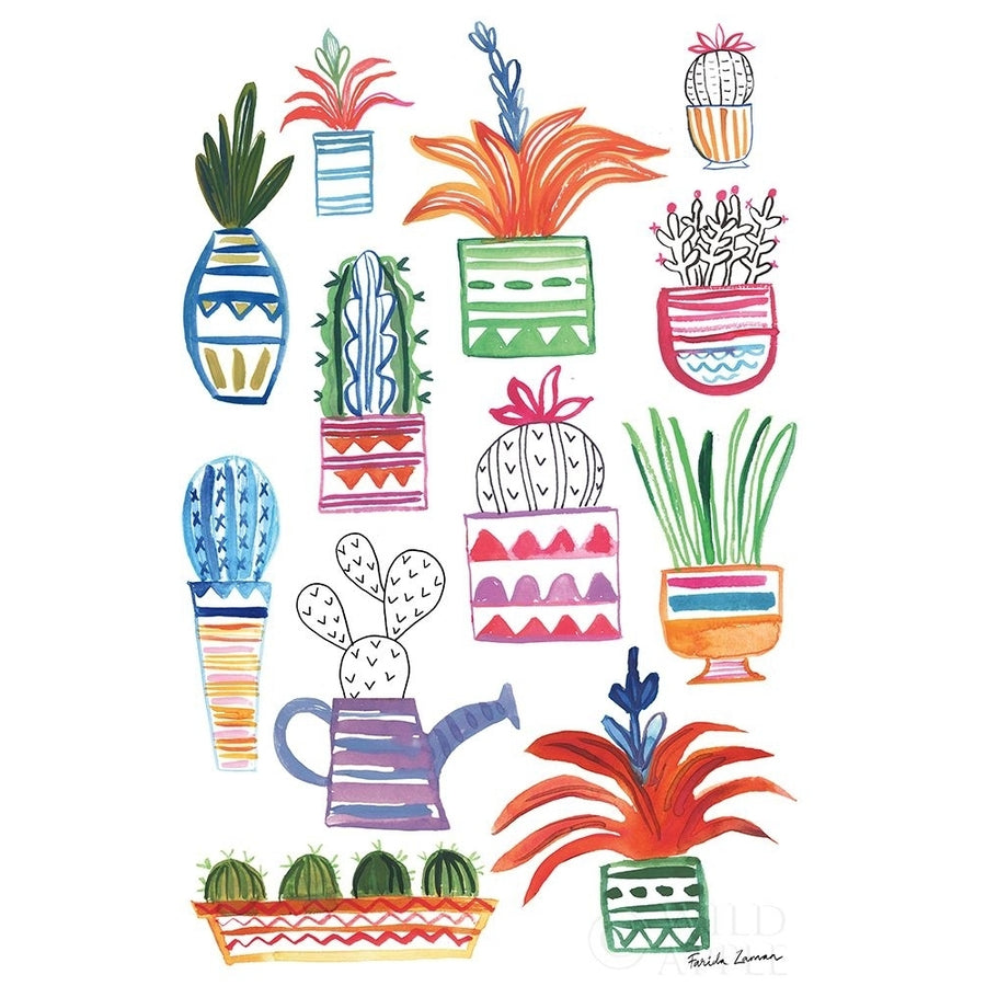 Funky Cacti Ii Poster Print by Farida Zaman-VARPDX37124 Image 1