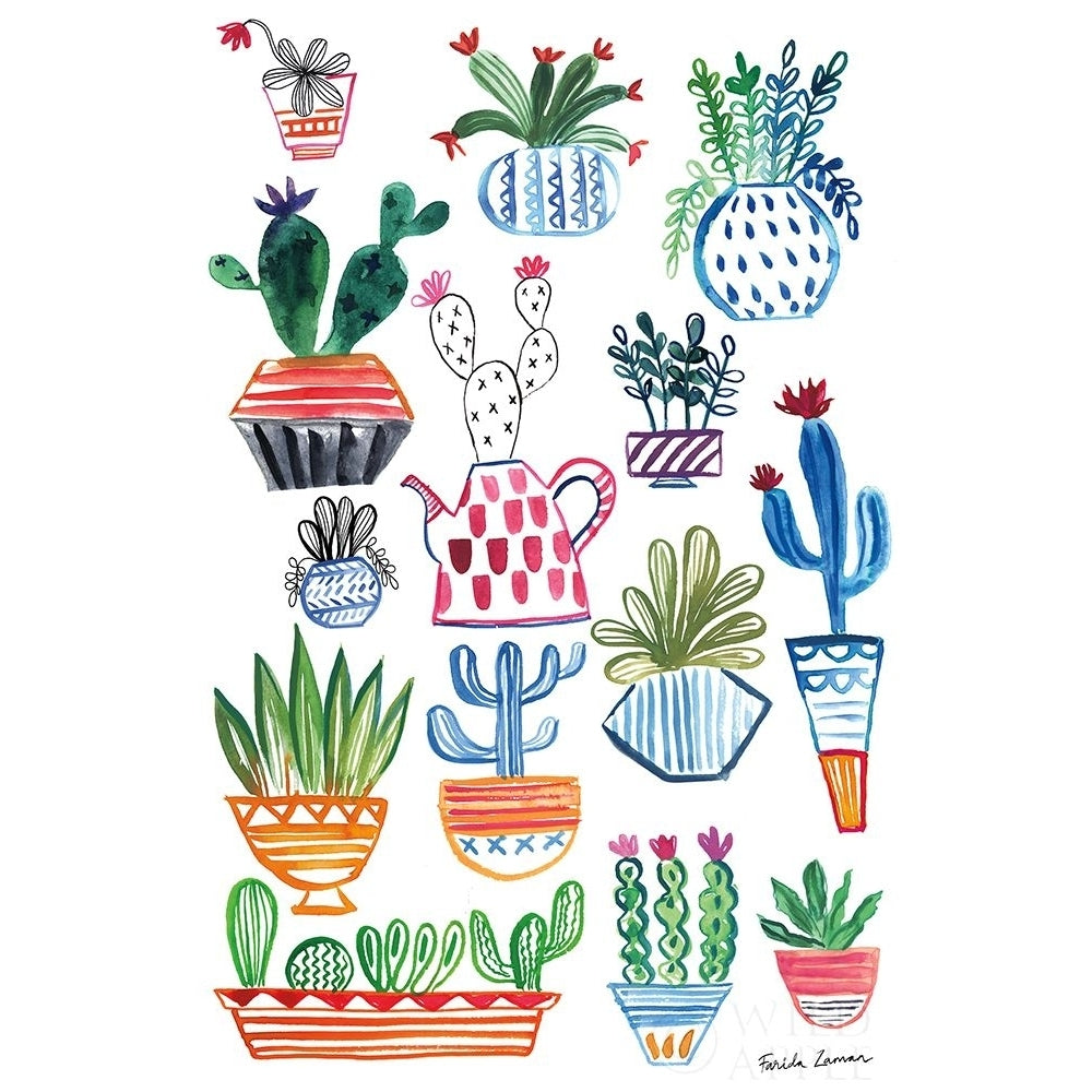 Funky Cacti I Poster Print by Farida Zaman-VARPDX37123 Image 2