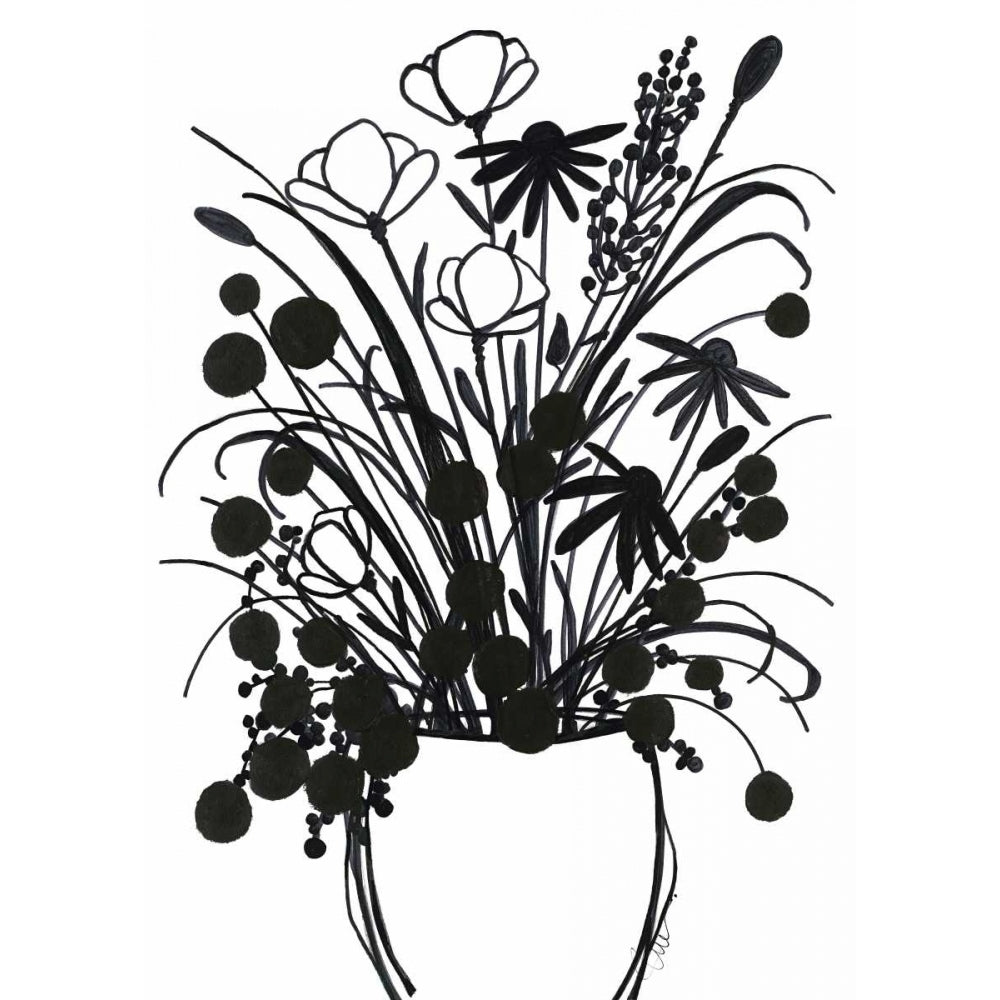 Black and White Bouquet 1 Poster Print by Filippo Ioco-VARPDX371IOC1118 Image 1