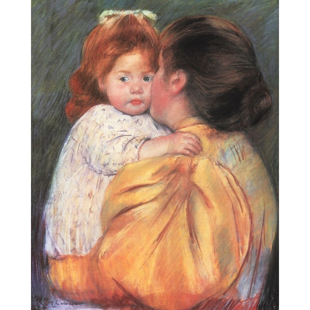 Maternal Kiss 1897 Poster Print by Mary Cassatt-VARPDX372672 Image 1