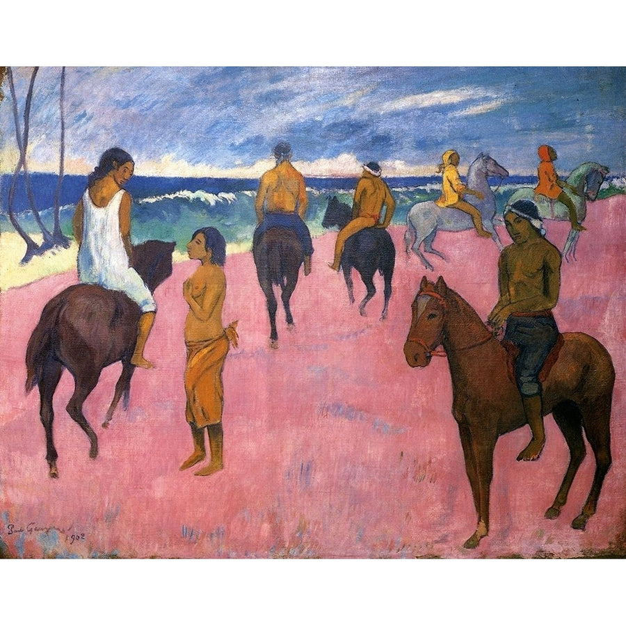 Riders On The Beach 1902 Poster Print by Paul Gauguin-VARPDX373018 Image 1