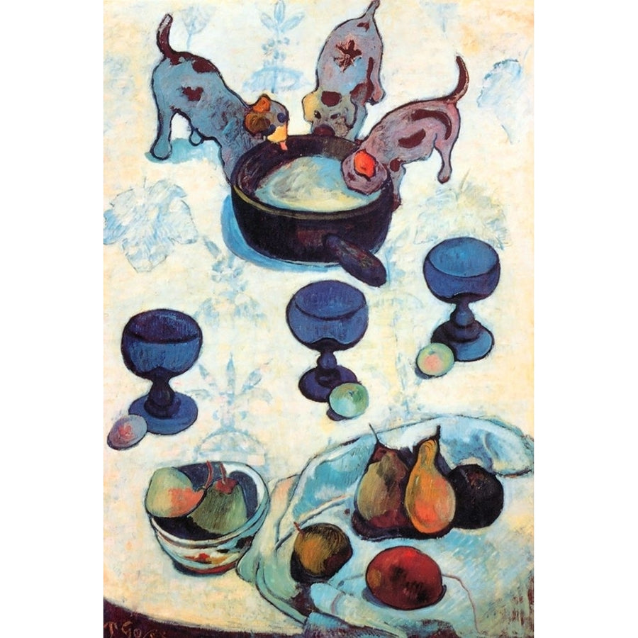 Still Life With Three Puppies Poster Print by Paul Gauguin-VARPDX373039 Image 1