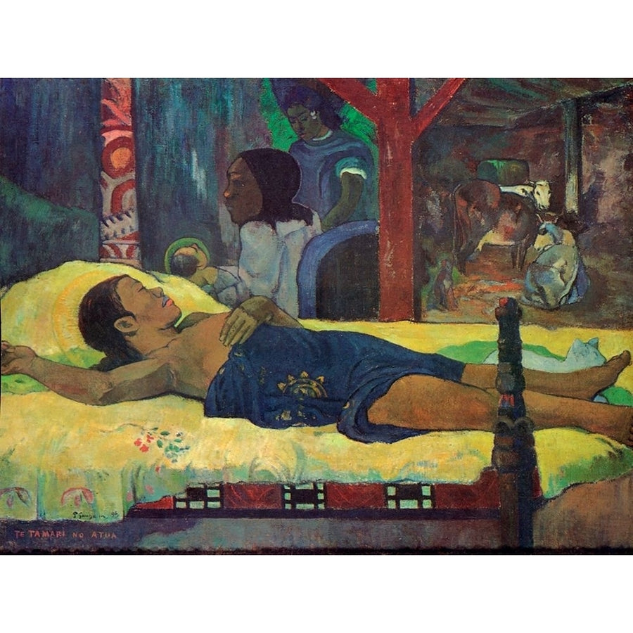 Te Tamari Nu Atua Poster Print by Paul Gauguin-VARPDX373050 Image 1