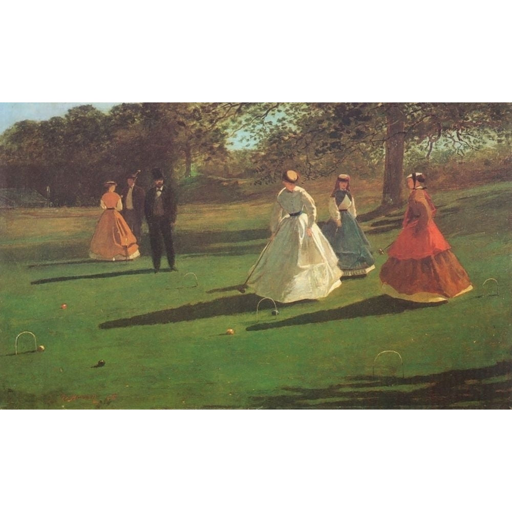 The Croquet Players Poster Print by Winslow Homer-VARPDX373275 Image 1