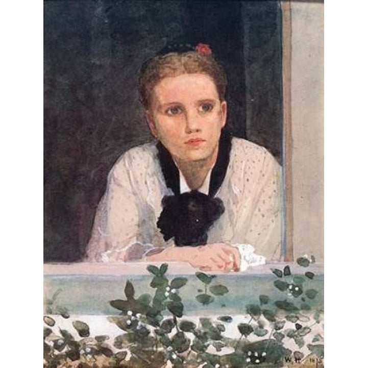 Young Girl At Window Poster Print by Winslow Homer-VARPDX373299 Image 1