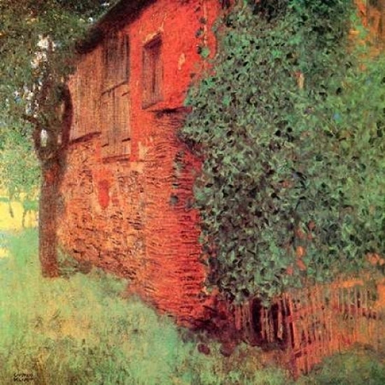 Farmhouse At Kammer Poster Print by Gustav Klimt-VARPDX373328 Image 2