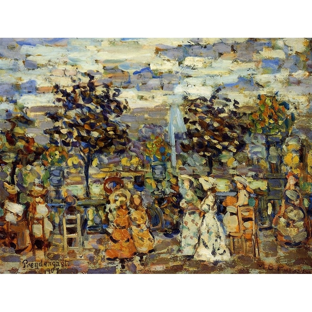 In The Luxembourg Gardens Poster Print by Maurice Brazil Prendergast-VARPDX373891 Image 1