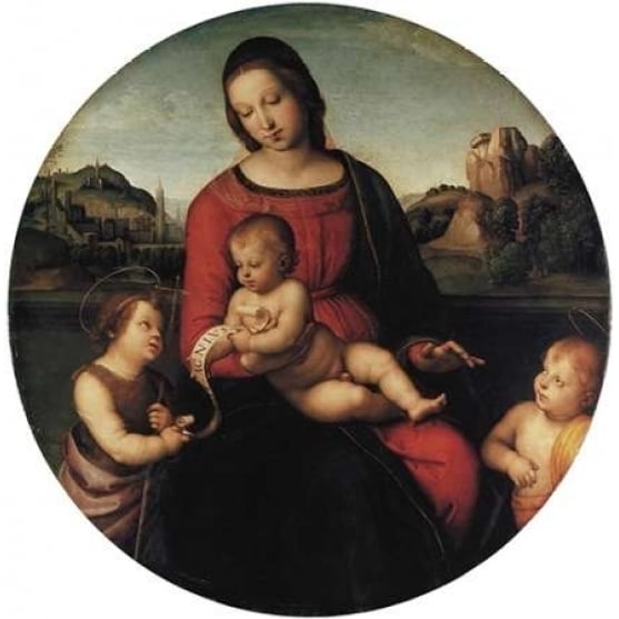 Madonna And Child With Two Saints Poster Print by Raphael -VARPDX373985 Image 1