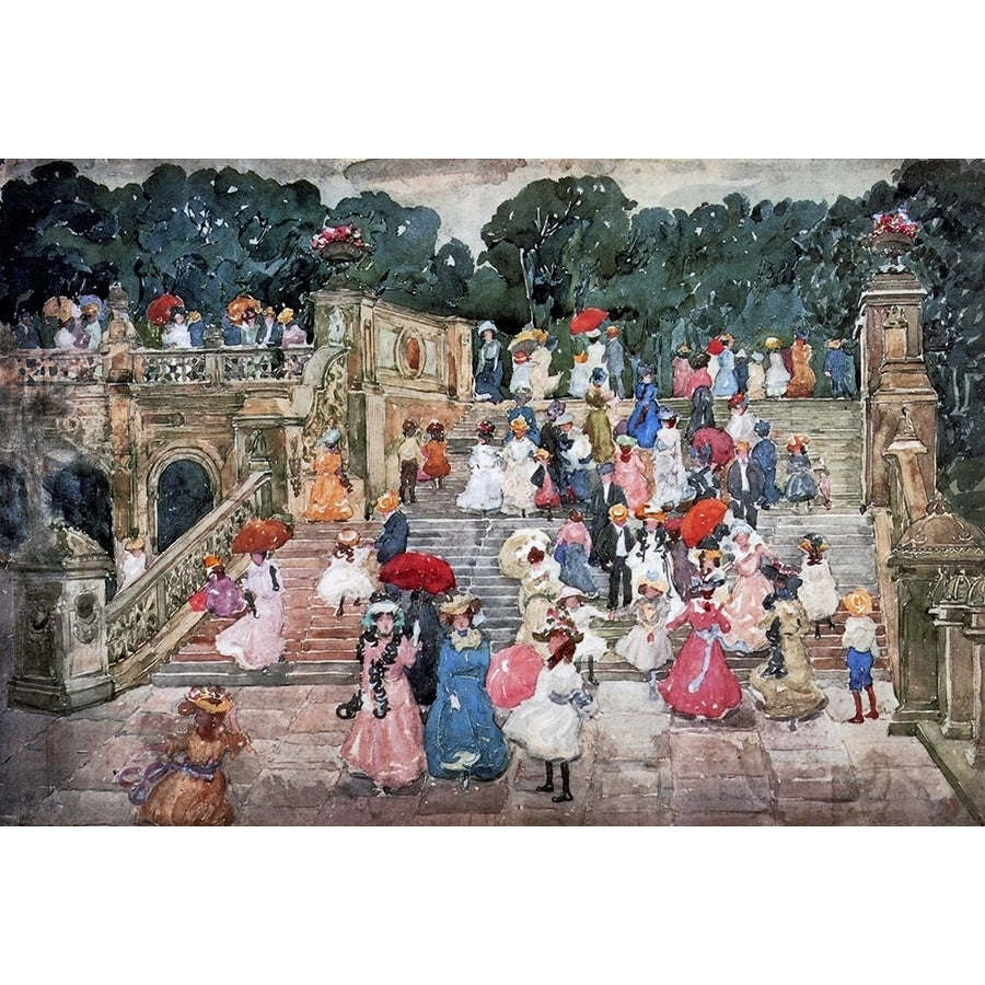 The Mall Central Park Poster Print by Maurice Brazil Prendergast-VARPDX373916 Image 1