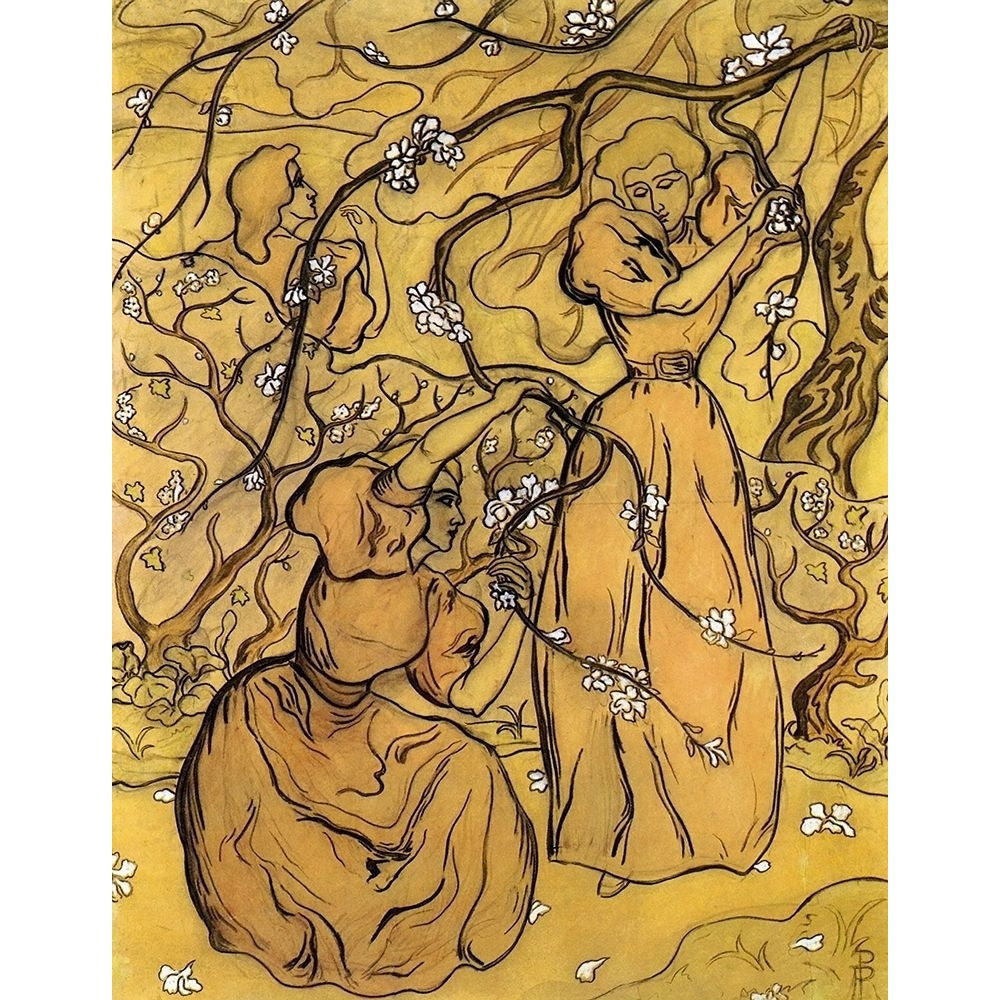 Femmes Sous Les Arbres En Fleurs Poster Print by Paul Ranson-VARPDX373930 Image 1