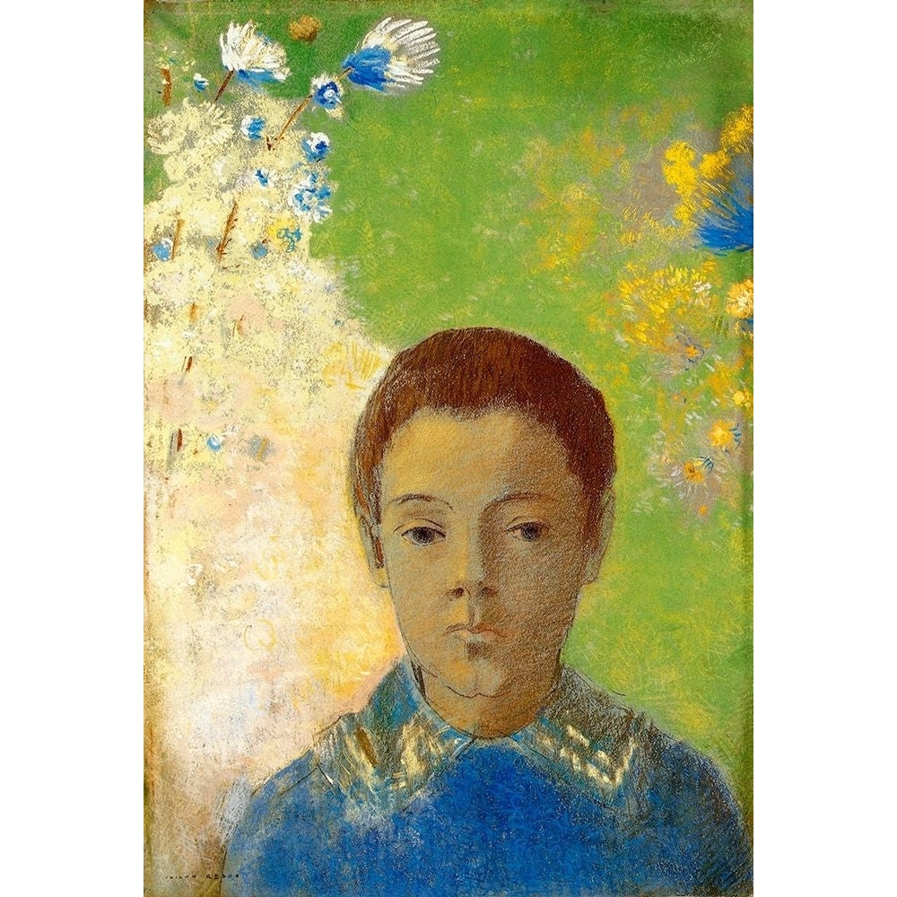 Portrait Of Ari Poster Print by Odilon Redon-VARPDX374031 Image 1