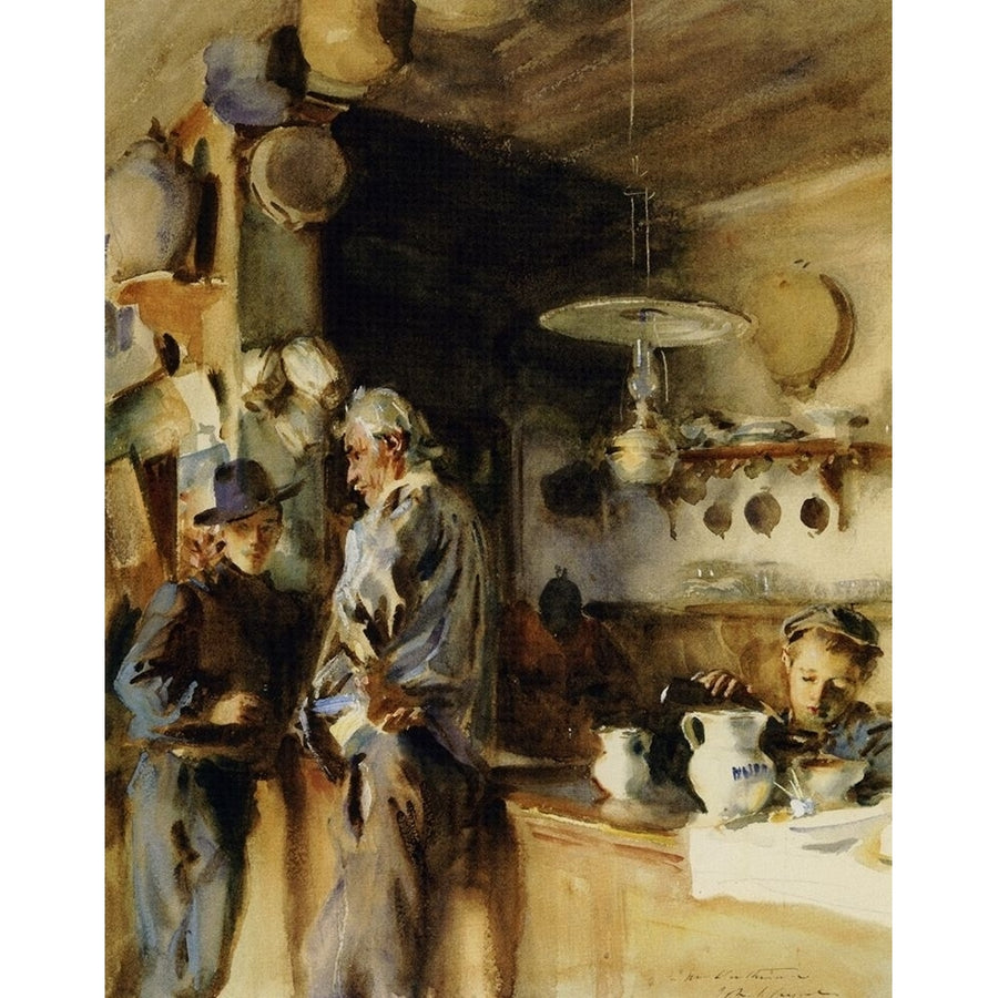 Wineshop 1903 Poster Print by John Singer Sargent-VARPDX374339 Image 1