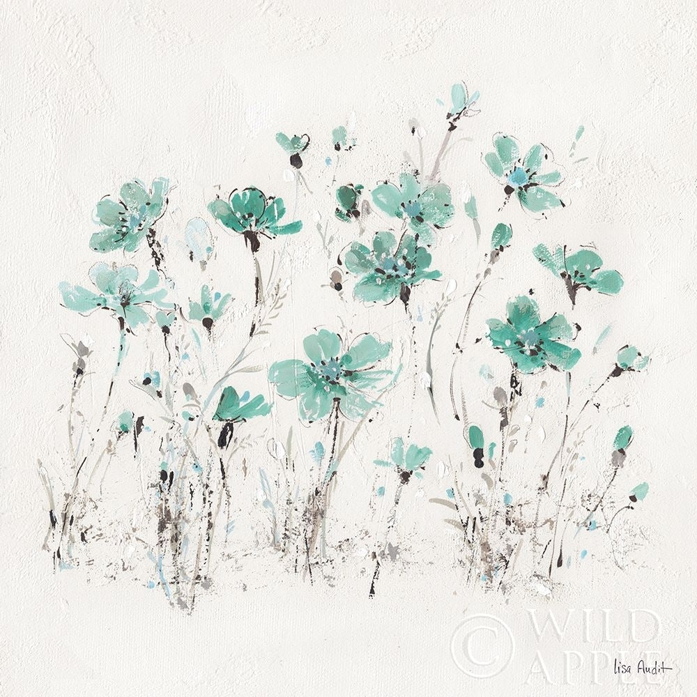 Wildflowers Iii Turquoise Poster Print by Lisa Audit-VARPDX37436 Image 2