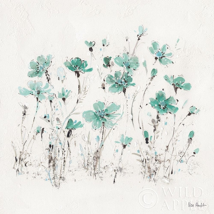 Wildflowers Iii Turquoise Poster Print by Lisa Audit-VARPDX37436 Image 1