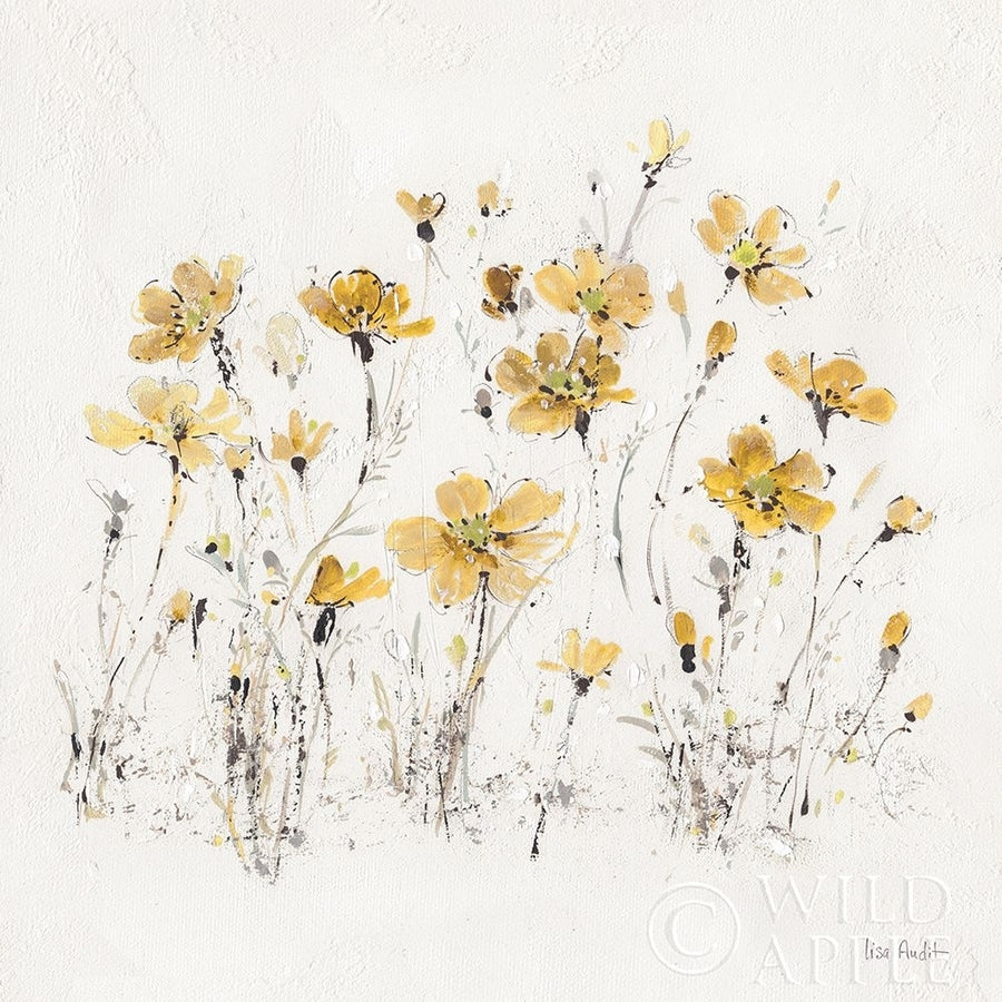 Wildflowers Iii Yellow Poster Print by Lisa Audit-VARPDX37439 Image 1