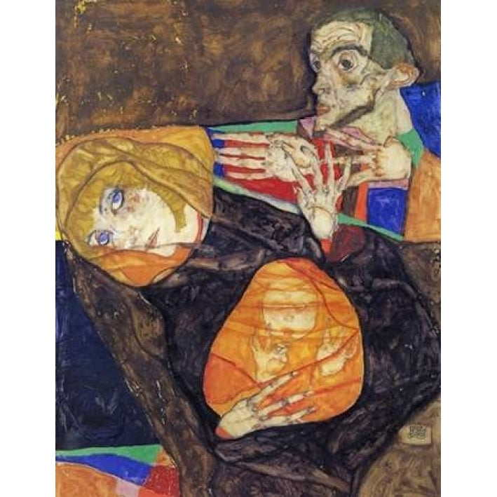 Holy Family Poster Print by Egon Schiele-VARPDX374353 Image 2