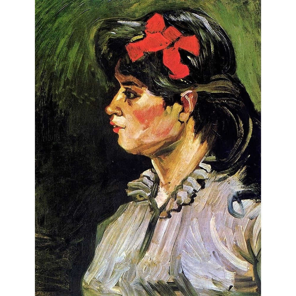 Young Woman With Ribbon Poster Print by Vincent Van Gogh-VARPDX374594 Image 1