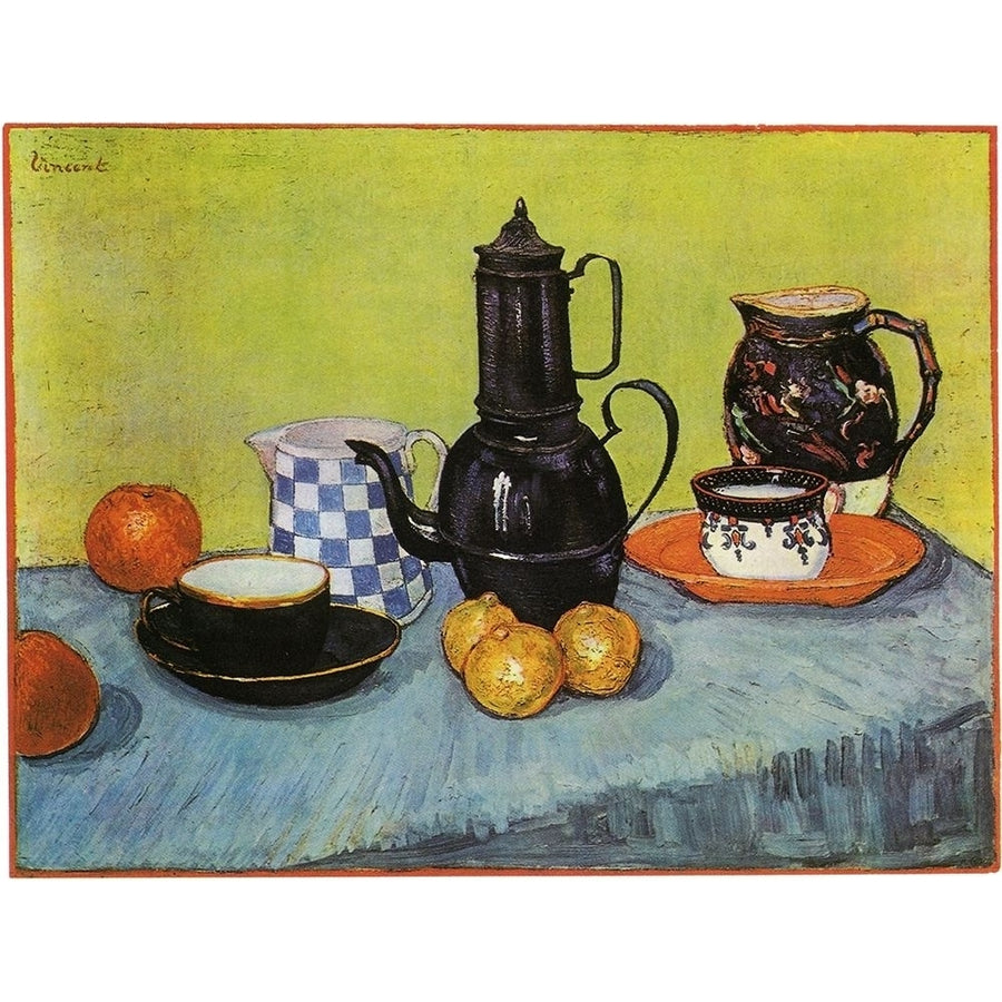 Blue Enamel Coffeepot Poster Print by Vincent Van Gogh-VARPDX374596 Image 1