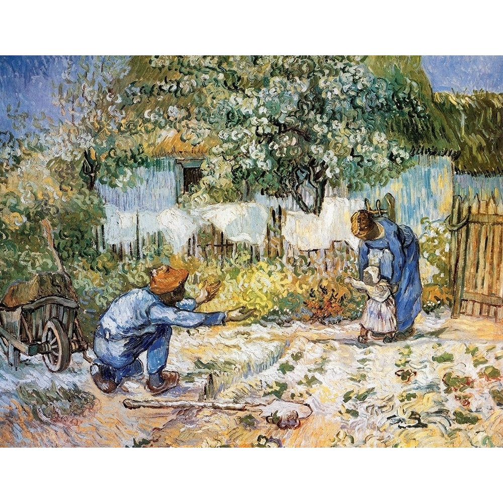 First Steps Poster Print by Vincent Van Gogh-VARPDX374641 Image 1