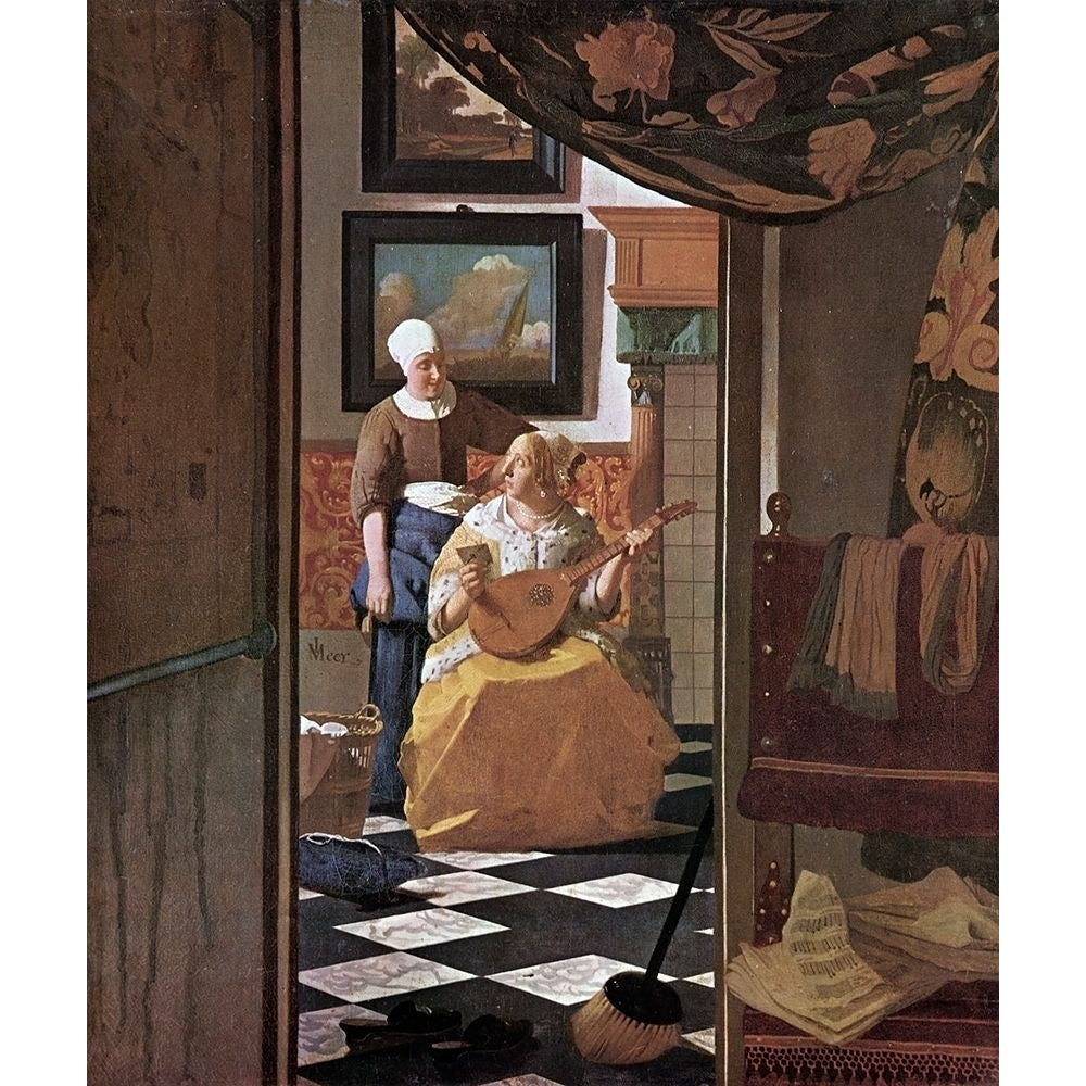 The Love Letter Poster Print by Johannes Vermeer-VARPDX374716 Image 1