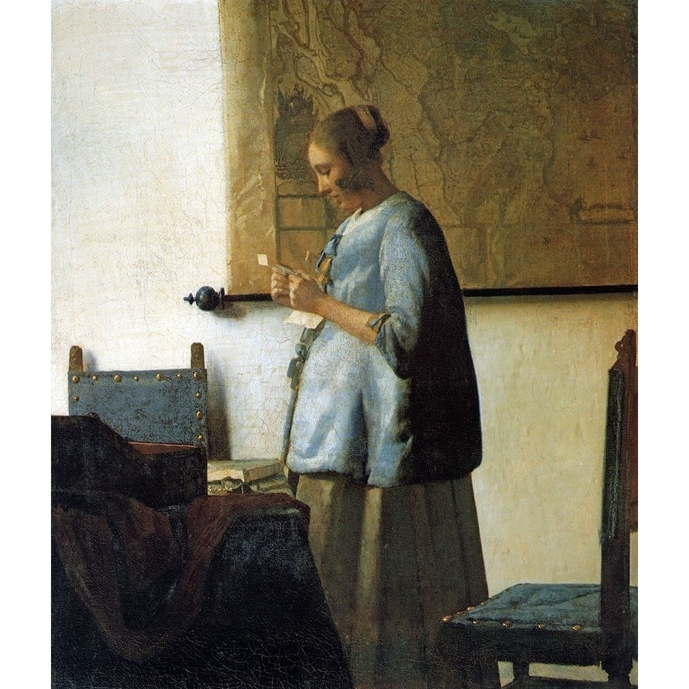 Lady In Blue Poster Print by Johannes Vermeer-VARPDX374706 Image 1