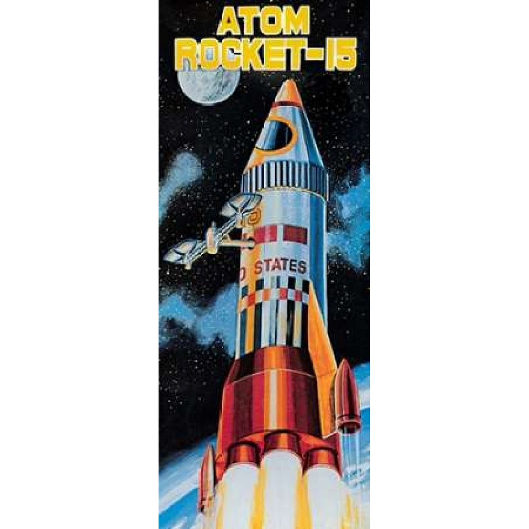 Atom Rocket-15 Poster Print by Retrobot -VARPDX374876 Image 1