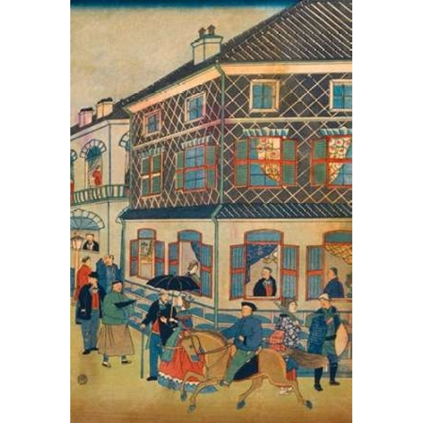 Foreign business district in Yokohama 1 Poster Print by Utagawa Hiroshige-VARPDX375049 Image 2