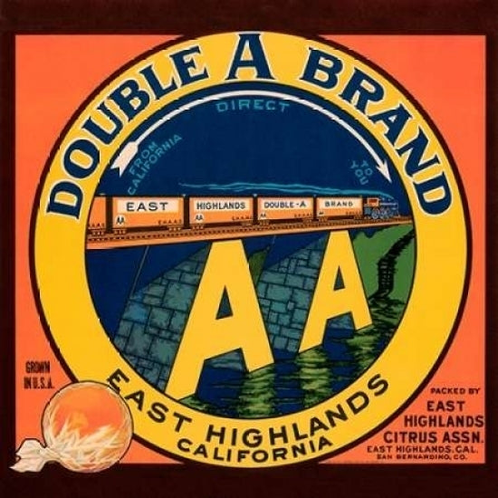 Double A Brand Oranges Poster Print by Western Litho -VARPDX375069 Image 2