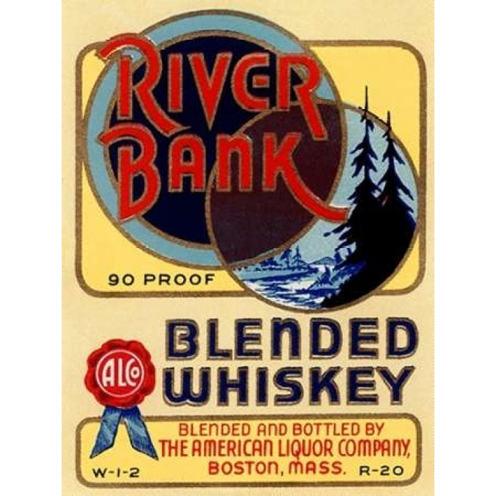 River Bank Blended Whiskey Poster Print by Vintage Booze Labels -VARPDX375124 Image 2