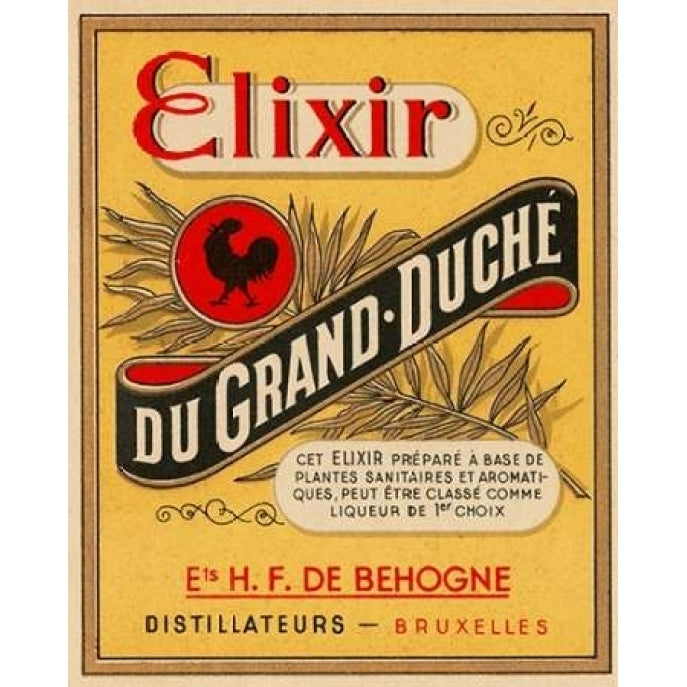 Elixir du Grand - Duche Poster Print by Vintage Booze Labels -VARPDX375141 Image 2