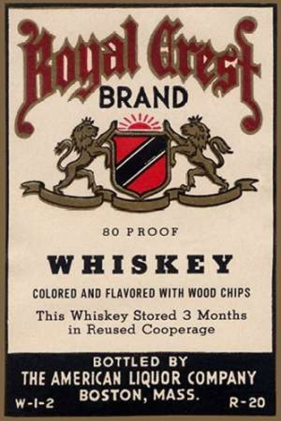 Royal Crest Brand Whiskey Poster Print by Vintage Booze Labels -VARPDX375133 Image 1