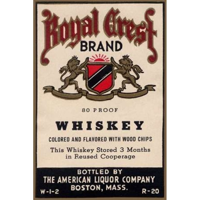 Royal Crest Brand Whiskey Poster Print by Vintage Booze Labels -VARPDX375133 Image 2