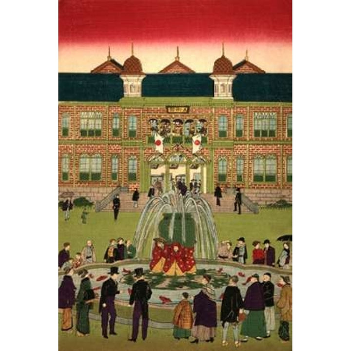 Second national industrial exhibition at Ueno Park 2 Poster Print by Utagawa Hiroshige-VARPDX375147 Image 1