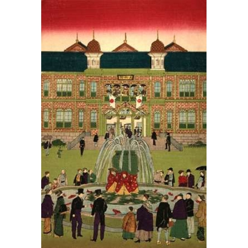 Second national industrial exhibition at Ueno Park 2 Poster Print by Utagawa Hiroshige-VARPDX375147 Image 2